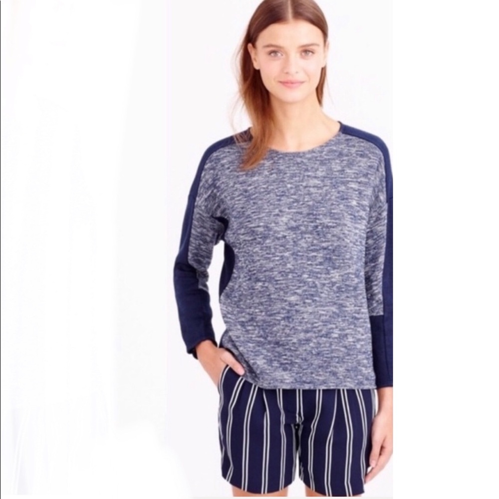J Crew Jasp Wool-Blend Color Block Sweater - image 3